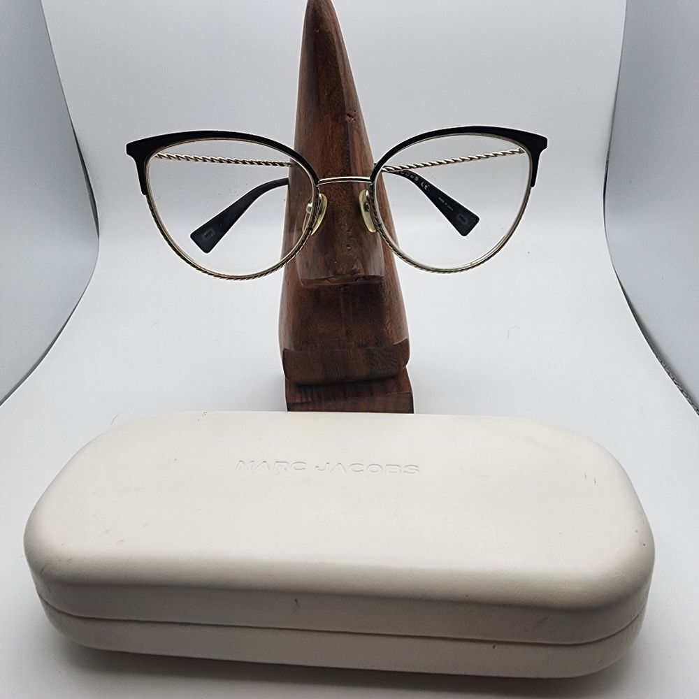 Marc Jacobs Black and Gold Women's Glasses